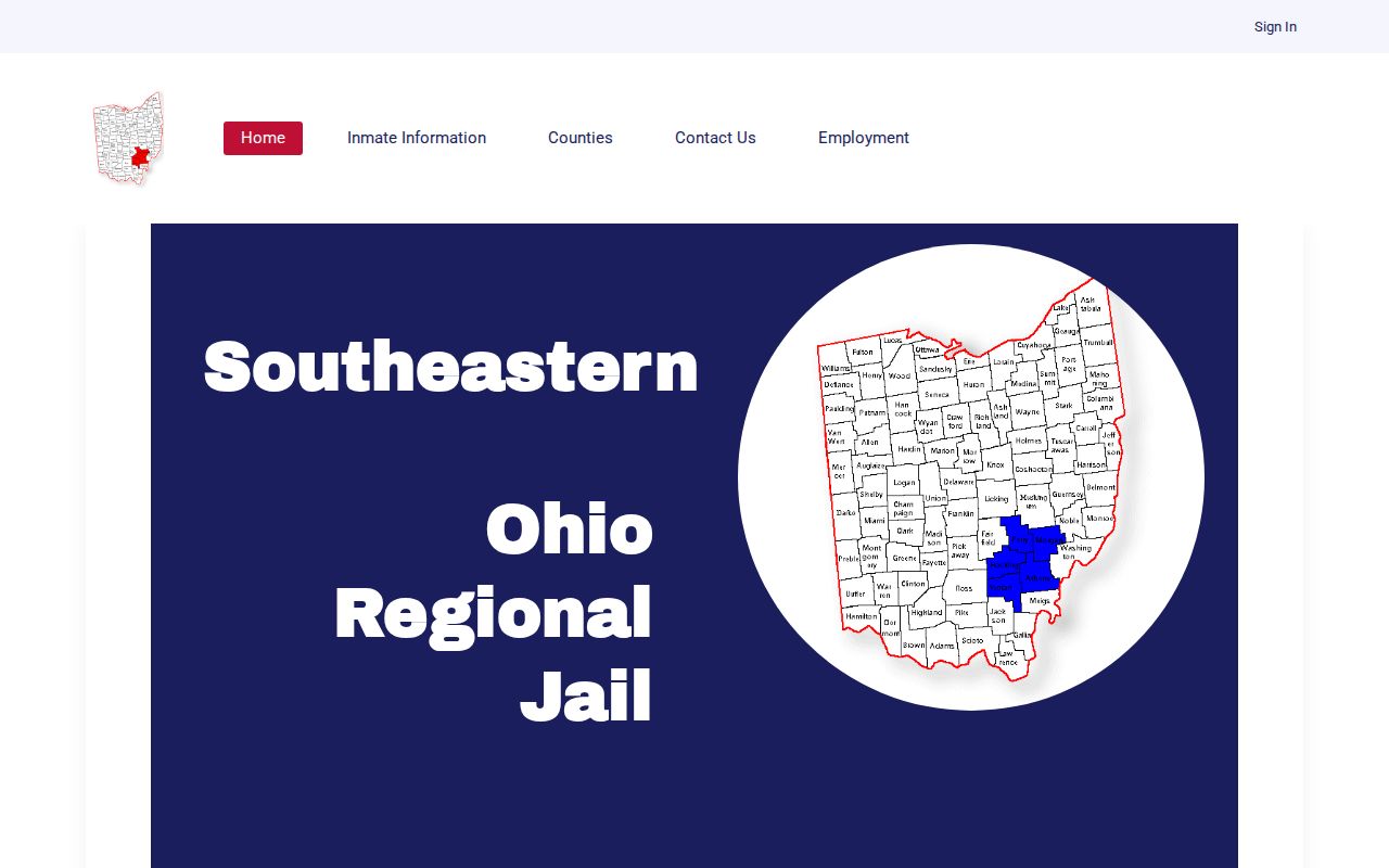 Southeastern Ohio Regional Jail facility identity for Meigs release records